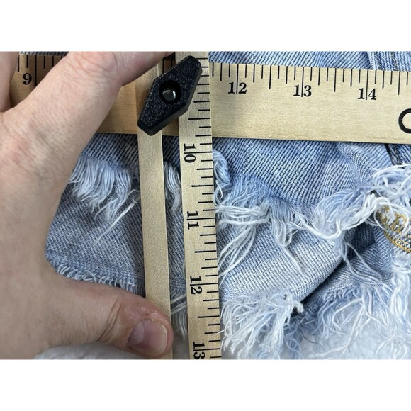 AGOLDE Shorts Womens Sz 26 Parker Cutoff Distressed Designer Denim Daisy Duke - Picture 11 of 13